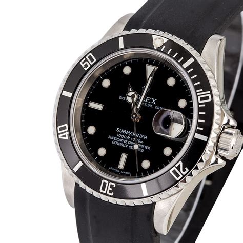 rolex 16610 rubber strap